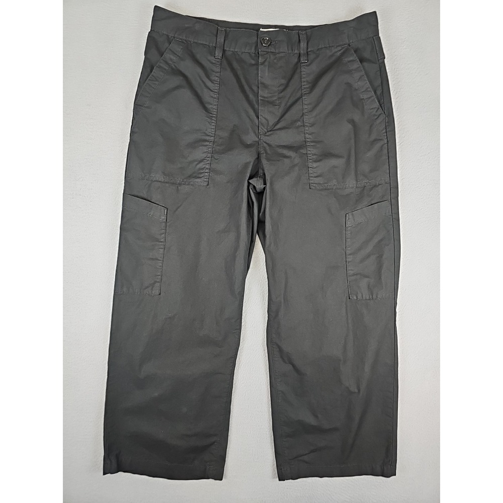 Agolde Daria High Rise Crop Cargo Pants Women's Size 35x25 Black